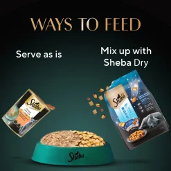 Sheba Rich Premium Chicken With Tuna In Gravy Adult Wet Cat Food - 70 gm Packs