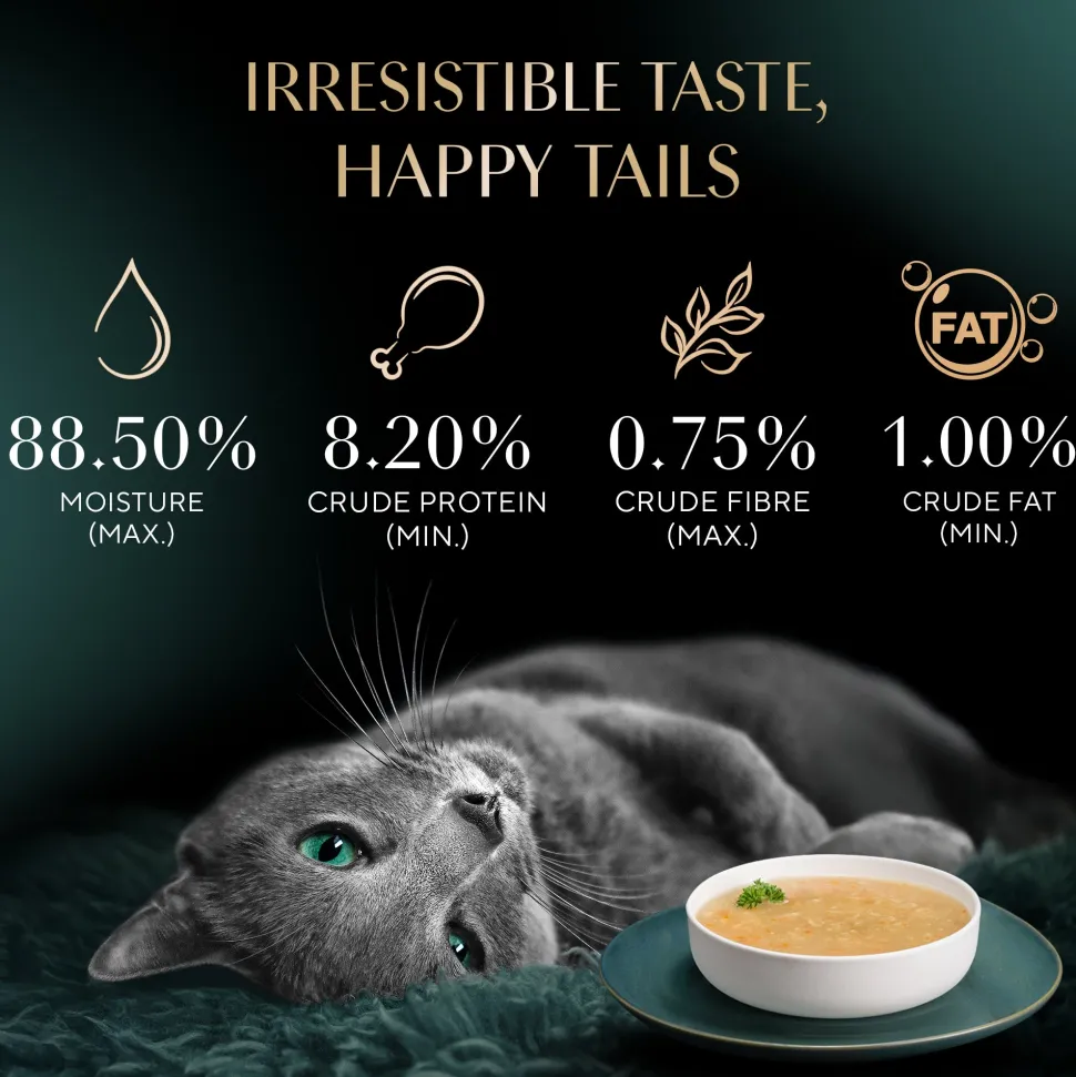 Sheba Soup With Chicken Wet Food For Cat - 40 gm x 4 pcs
