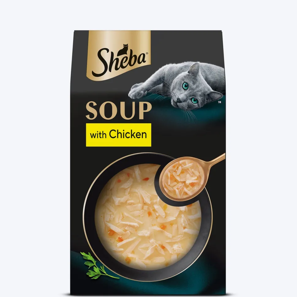 Sheba Soup With Chicken Wet Food For Cat - 40 gm x 4 pcs
