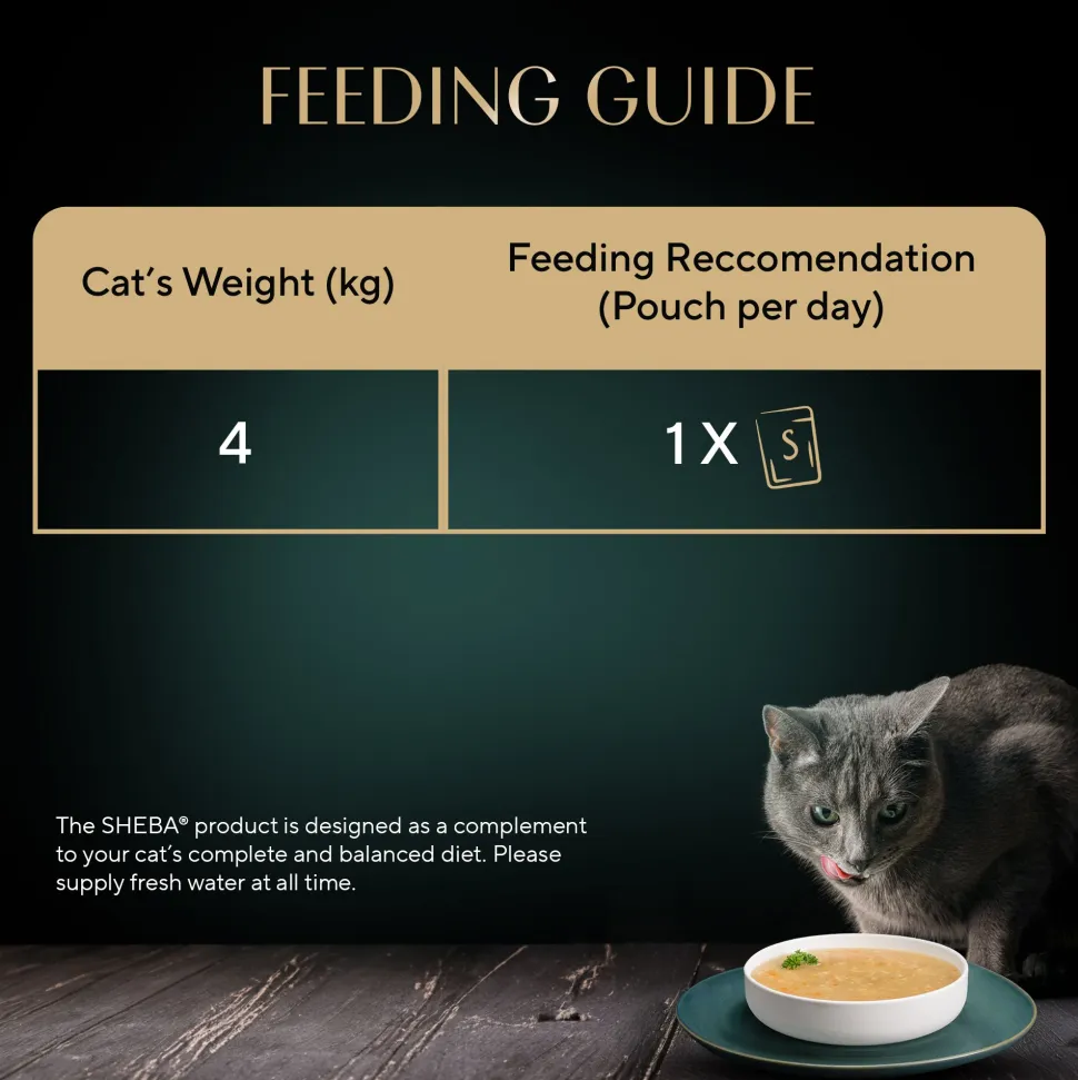 Sheba Soup With Chicken Wet Food For Cat - 40 gm x 4 pcs
