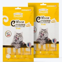 Signature Grain Zero Woow Creamy Crab Lickable Treats For Cat & Kitten - 75 g