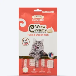 Signature Grain Zero Woow Creamy Tuna & Ocean Fish Lickable Treats For Cat & Kitten - 75 g