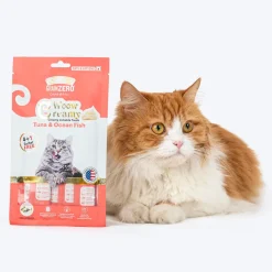 Signature Grain Zero Woow Creamy Tuna & Ocean Fish Lickable Treats For Cat & Kitten - 75 g