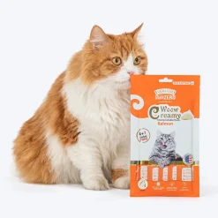 Signature Grain Zero Woow Creamy Salmon Lickable Treats For Cat & Kitten - 75 g