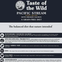 Taste of the Wild Pacific Stream Grain Free Dry Puppy Food - Smoked Salmon