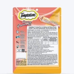 Temptations Creamy Purrrr-ee Salmon & Cheese Flavors Cat Treats - 240 gm (20 x 12gm)