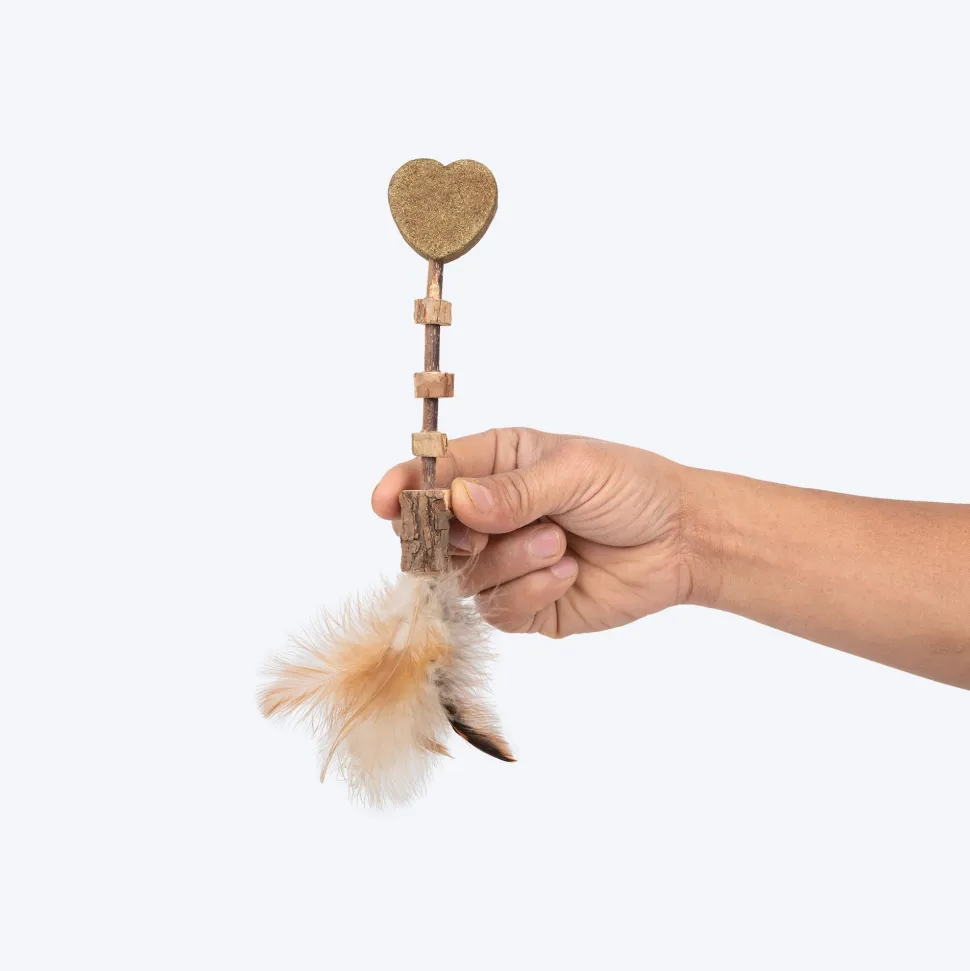 TLC Matatabi Whisker Teaser Toy For Cat With Catnip - Brown