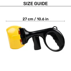 TLC Poop Scooper With Poop Bag Dispenser For Dog & Cat - Yellow & Black