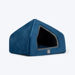 TLC Bedding With Removable Cushion For Cat & Puppy - Navy & Grey