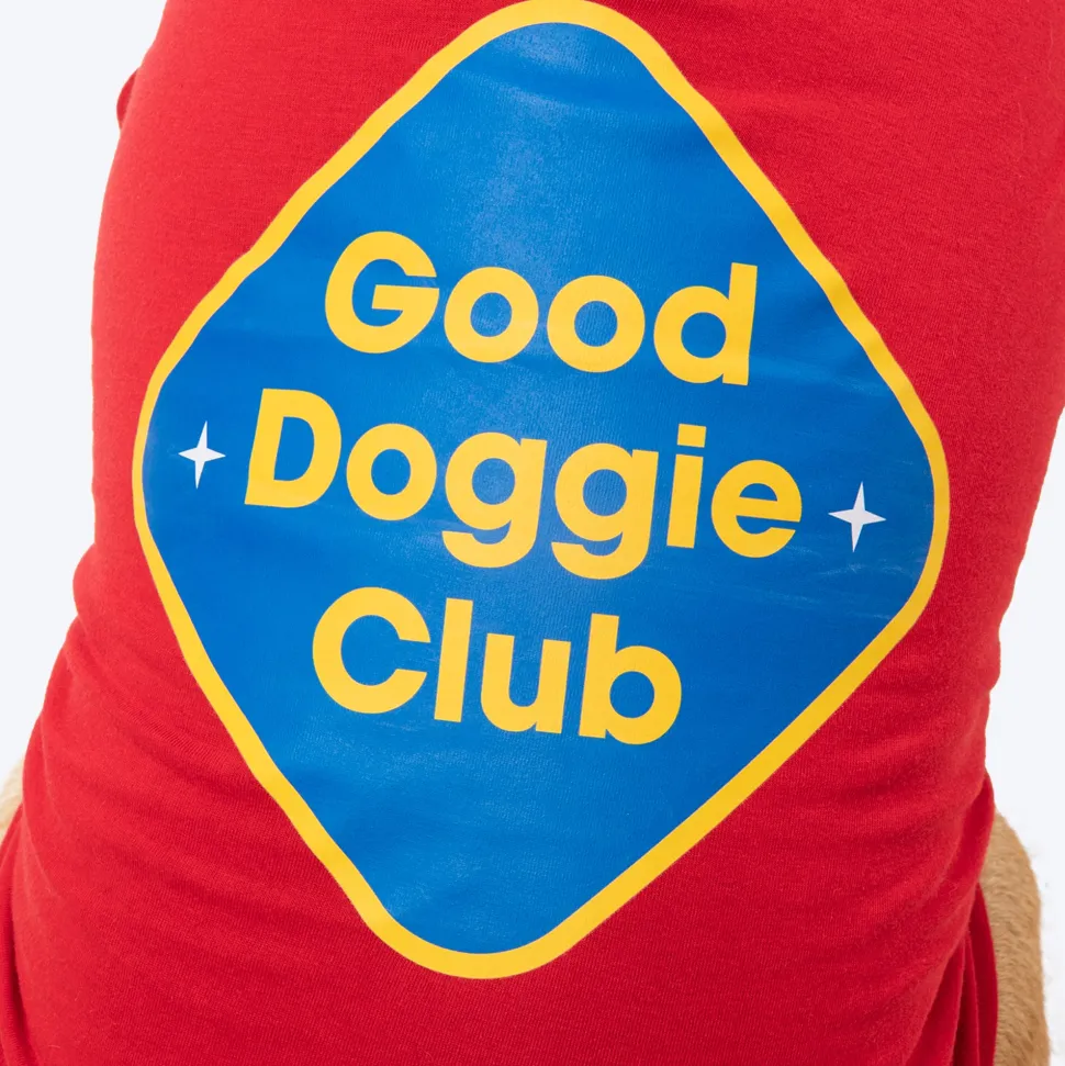 TLC Good Doggie Club T-Shirt For Dog - Red