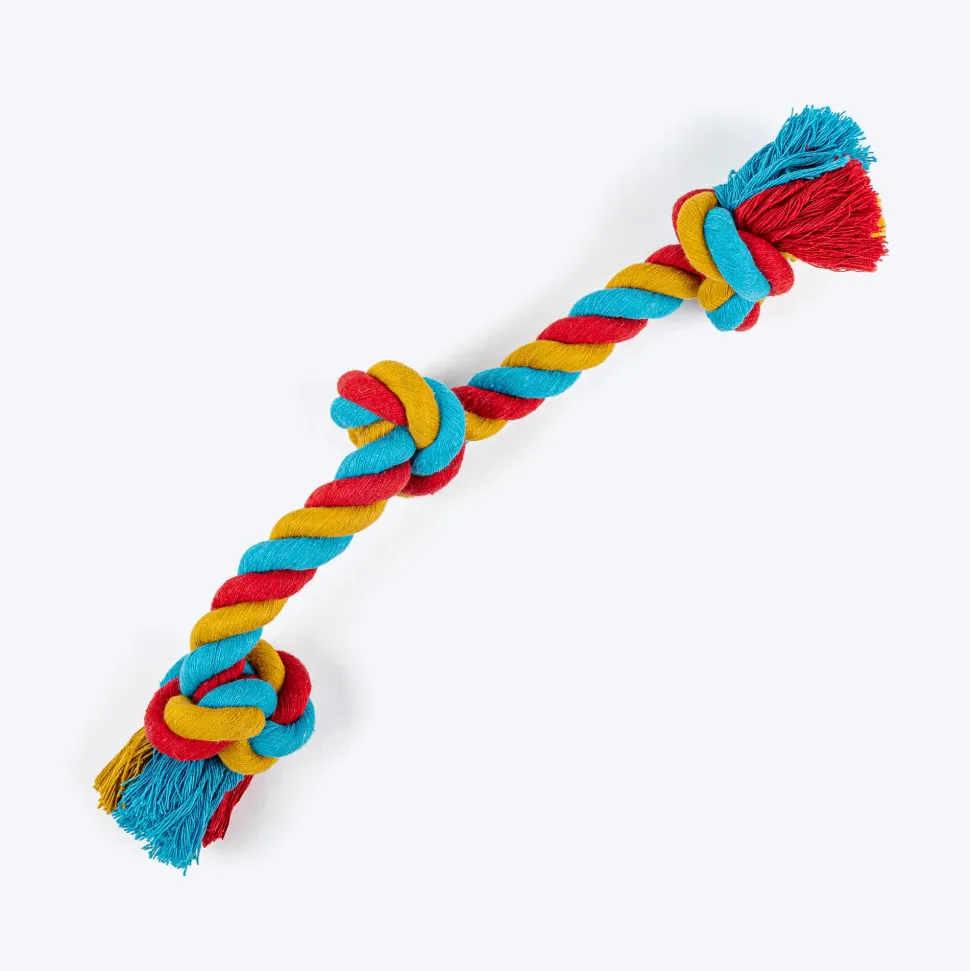 TLC 3 Knot Rope Toy For Dog - Multicolor