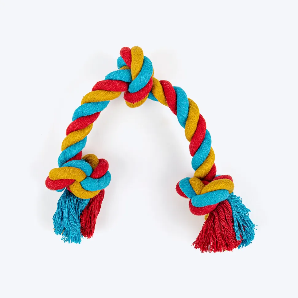TLC 3 Knot Rope Toy For Dog - Multicolor