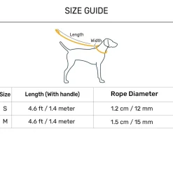 TLC Melange Rope Leash For Dog - Grey
