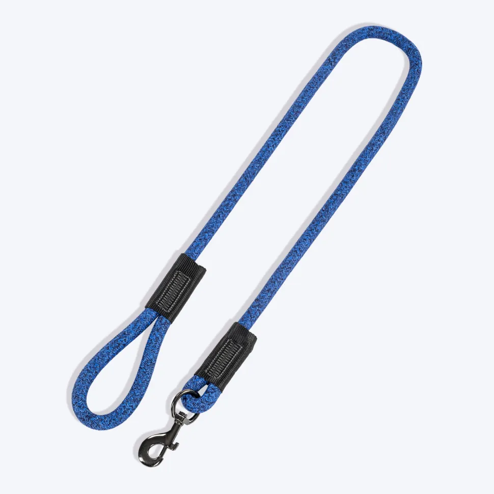 TLC Melange Rope Leash For Dog - Blue