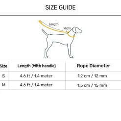 TLC Melange Rope Leash For Dog - Blue