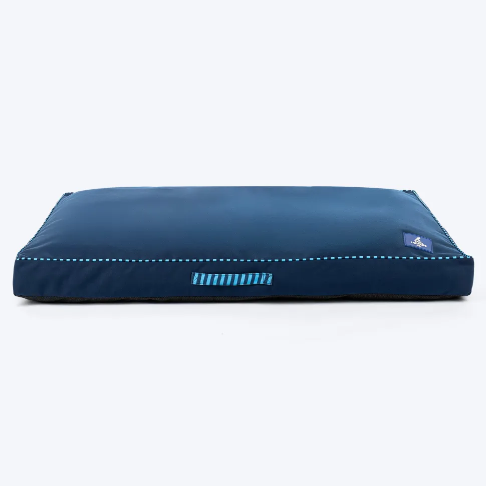 TLC Midnight Snooze Flat Heaven Bed For Dog - Navy Blue