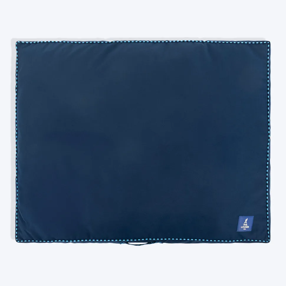 TLC Midnight Snooze Flat Heaven Bed For Dog - Navy Blue