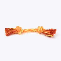 TLC Mighty Tug Rope Toy For Dog - Orange & Yellow