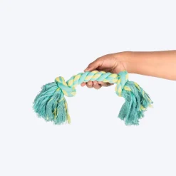 TLC Mighty Tug Rope Toy For Dog - Blue & Yellow