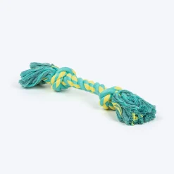 TLC Mighty Tug Rope Toy For Dog - Blue & Yellow