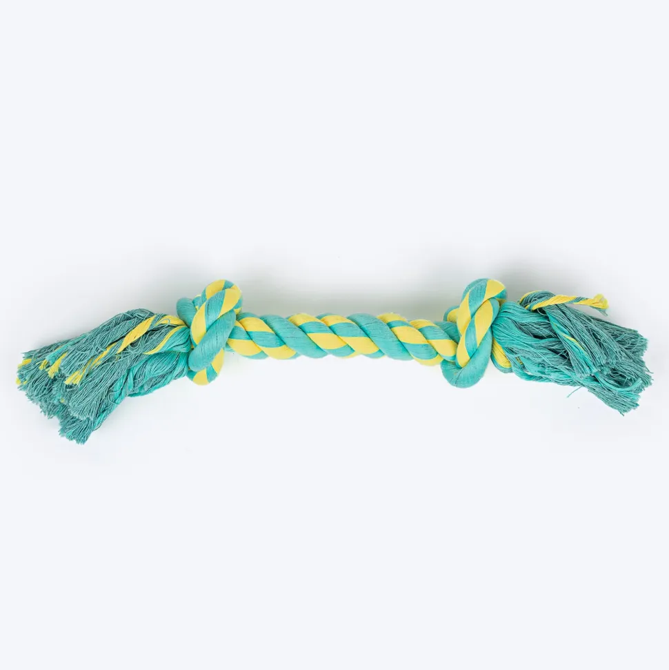 TLC Mighty Tug Rope Toy For Dog - Blue & Yellow