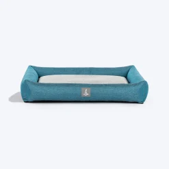 TLC Nesting Nook Bed For Dog - Teal Blue