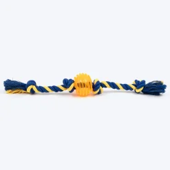 TLC Rope Chewer Rope Toy For Dog - Yellow & Blue
