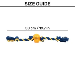 TLC Rope Chewer Rope Toy For Dog - Yellow & Blue