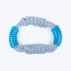 TLC Rope & Spiny Handles Rope Toy For Dog - Navy & White