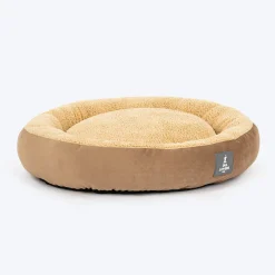 TLC Round Retreat Bed For Dog & Cat - Brown