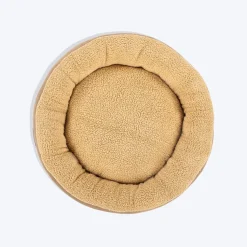 TLC Round Retreat Bed For Dog & Cat - Brown