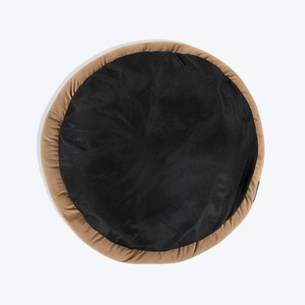 TLC Round Retreat Bed For Dog & Cat - Brown