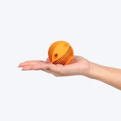 TLC Spiral Textured Ball Chew Toy For Dog - Orange