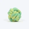 TLC Tug Knot Ball Rope Toy For Dog - Yellow & Turquoise