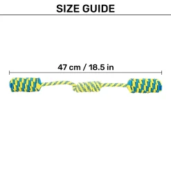 TLC Tug Loop Rope Toy For Dog - Blue & Yellow
