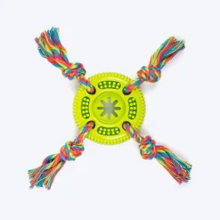 TLC Tyre With Rope Chew Toy For Dog - Green