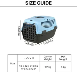 Trixie Capri 1 Dog & Cat Carrier - 19 X 13 X 12 inch - Holds up to 6 kg