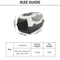 Trixie Capri 2 Dog & Cat Carrier - 21.6 X 14.5 X 13.3 inch - Holds up to 8 kg