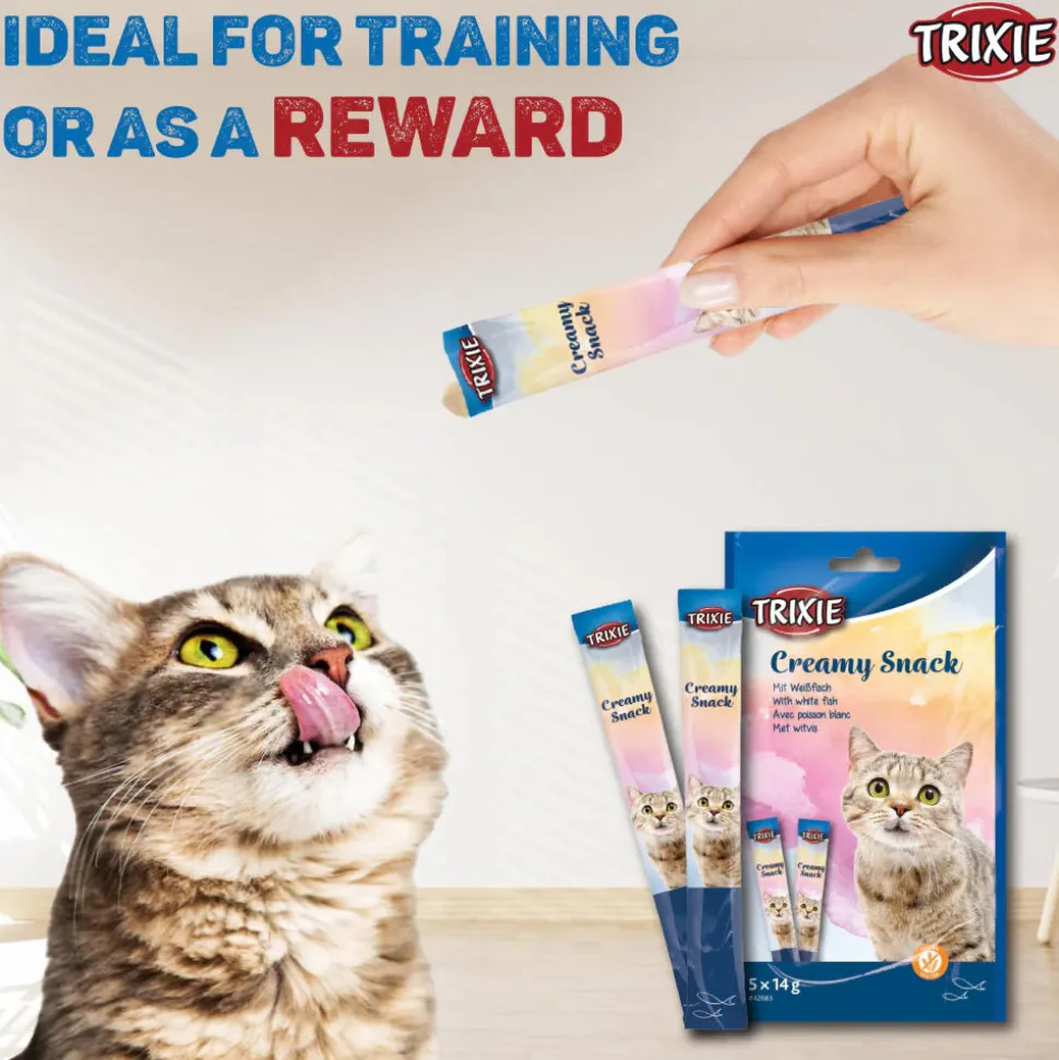 Trixie Creamy Snack White Fish Treat For Cat - 70 g