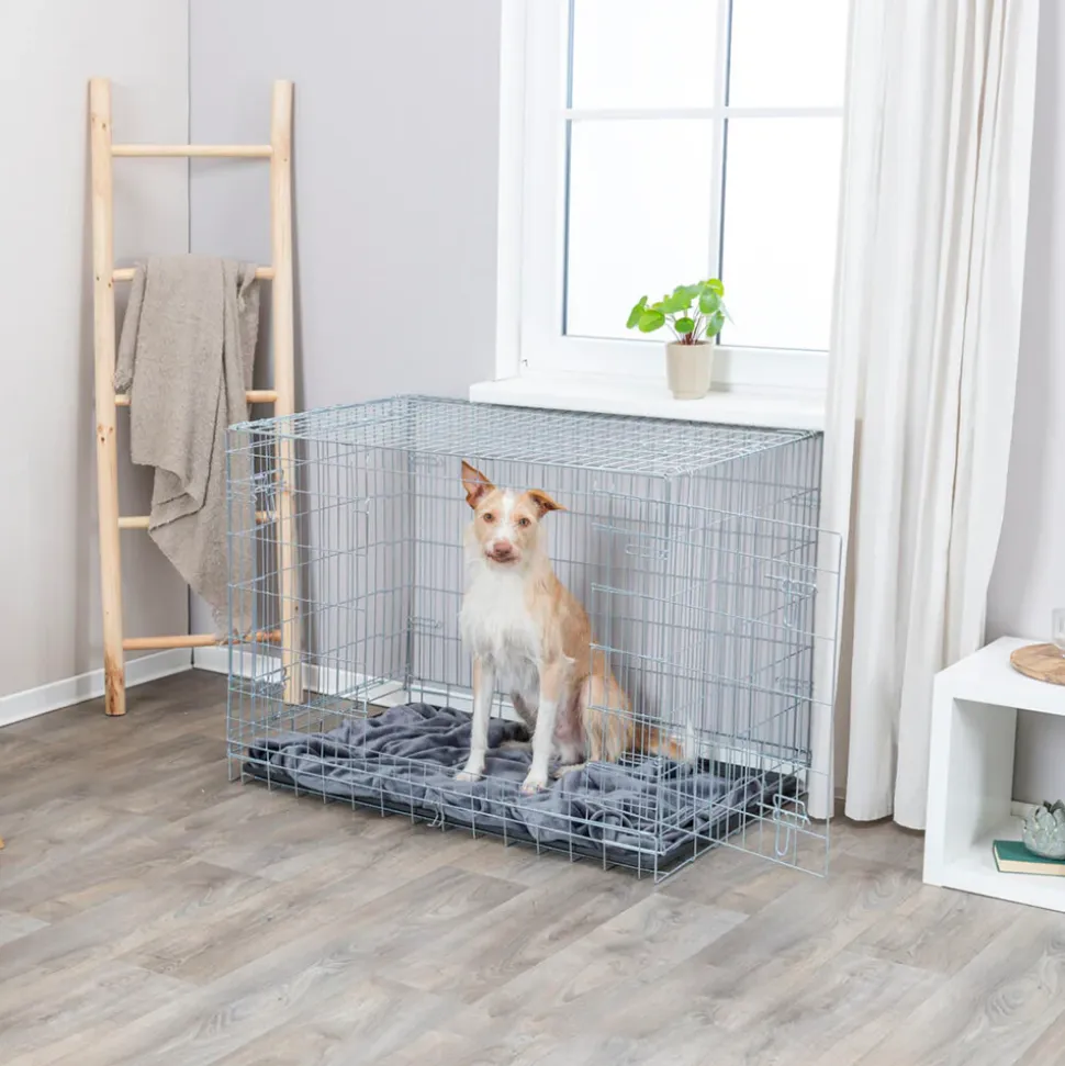 Trixie Home Transport Cage For Dogs & Cats - Wire Mesh with Two Doors