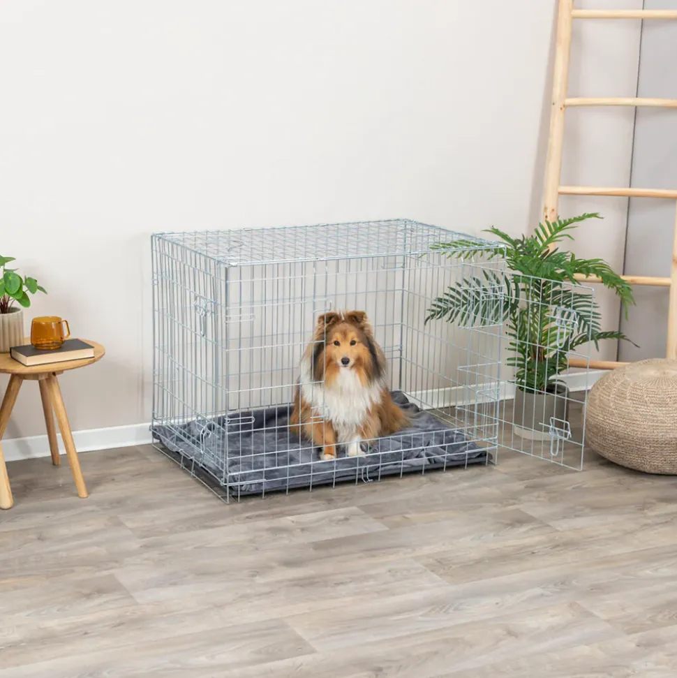 Trixie Home Transport Cage For Dogs & Cats - Wire Mesh with Two Doors
