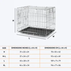 Trixie Home Transport Cage For Dogs & Cats - Wire Mesh with Two Doors