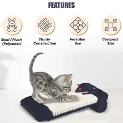 Trixie Scratching Board On A Roll With Catnip Cat Scratcher - Black