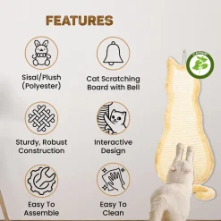 Trixie Scratching Board With Catnip Cat Scratcher - Beige