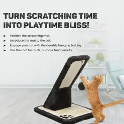 Trixie Scratching Cat Mat - Black & Cream