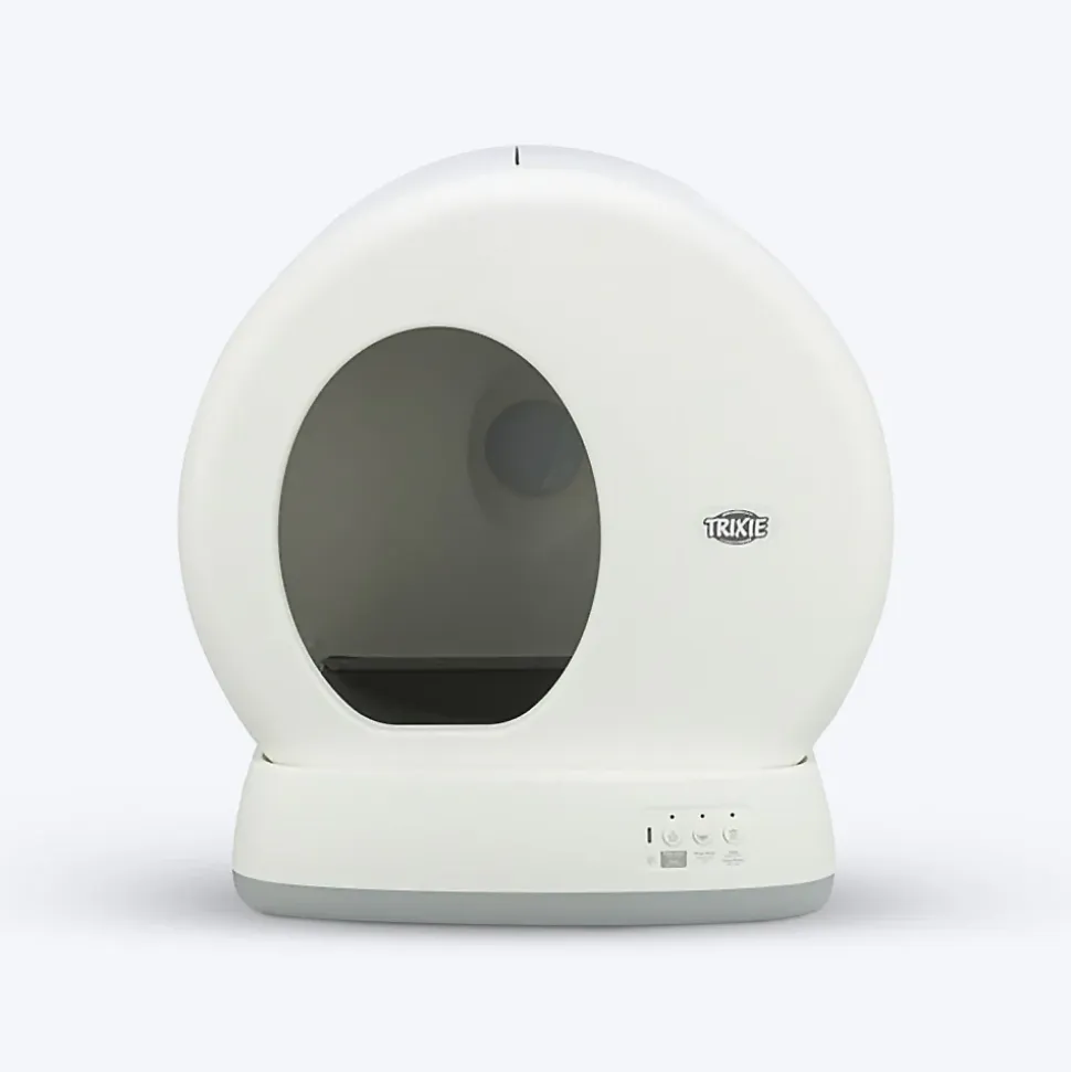 Trixie Self-Cleaning Litter Tray For Cat - White - 55.5 x 53 x 52 cm
