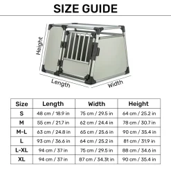 Trixie Silver Transport Box Aluminum For Dogs & Cats