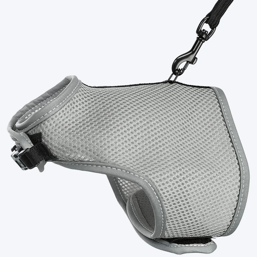 Trixie Soft Harness And Leash Set For Cats - Grey
