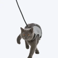 Trixie Soft Harness And Leash Set For Cats - Grey