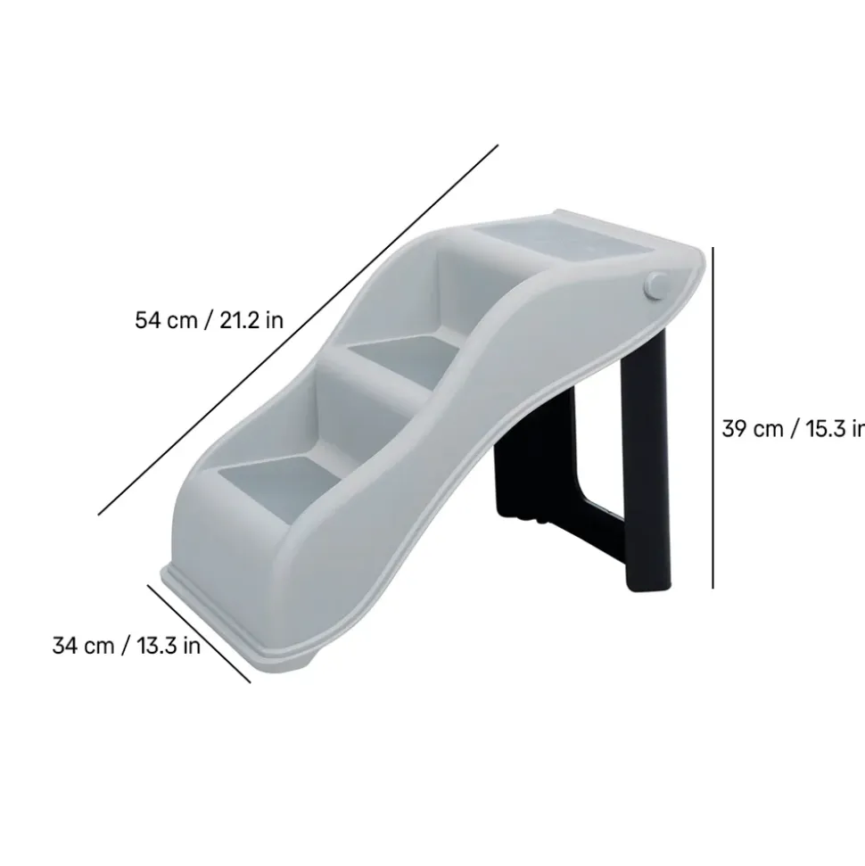Trixie Steps Light Folding Portable Pet Steps - For Cats and Dogs-34x39x54 cm- Upto Hold 40 kg